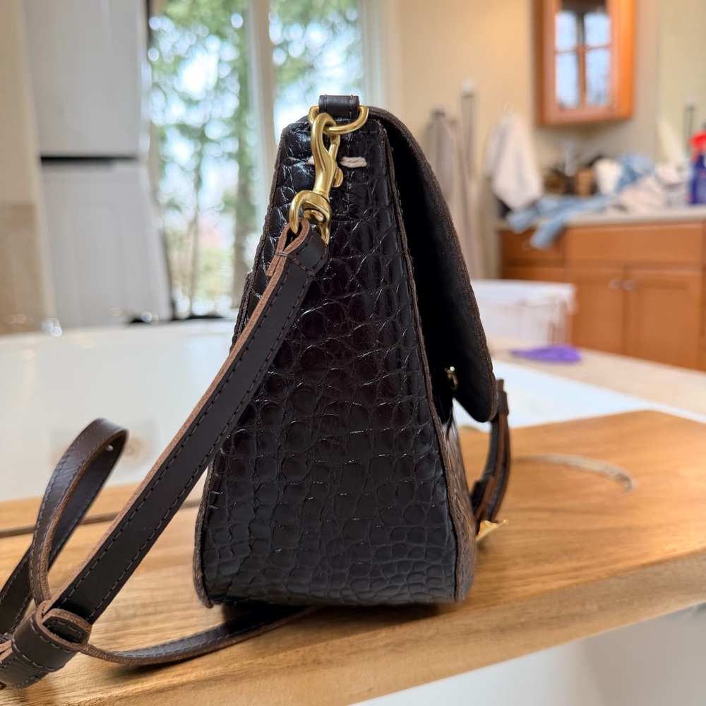 Clare V Turnlock Louis - Kalamata Croco Original: $445 - Picture 5 of 12